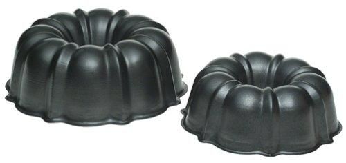 NORDIC WARE 2 PIECE NON STICK FORMED BUNDT PAN SET  