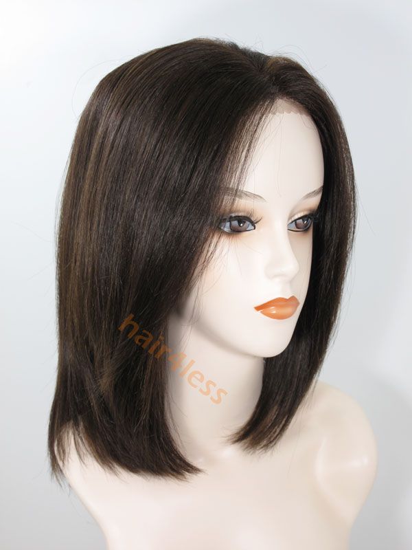 100% Human Hair Lace Front Straight Full Wig LFHH DAISY  