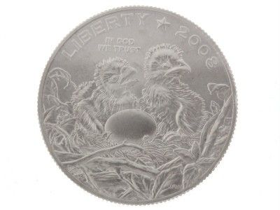 2008 S ANACS Certified US Bald Eagle Commemorative Half Dollar Silver 