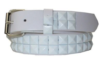 Medium Boys & Girls BELT 2 Row Pyramid Studded Two Stud Snap On kids 