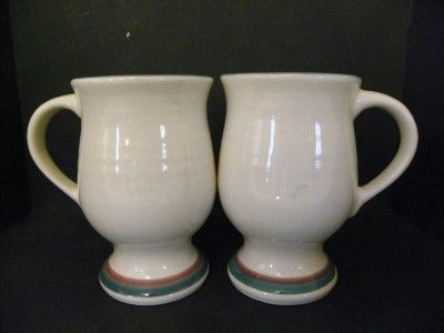 Pfaltzgraff JUNIPER Tall Coffee Cup Mug Latte Set 2 LOT  