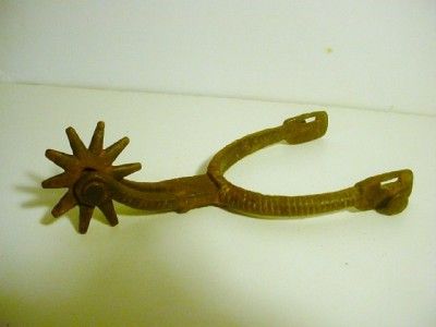 Cool Antique Simple Inlaid Cowboy Single Spur (271)  