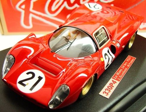   SLOT IT RCR10 FERRARI 330 P4 LE MANS NEW 1/32 SLOT CAR IN DISPLAY CASE