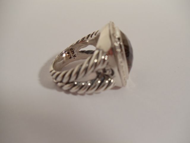 DAVID YURMAN LADIES SMOKE TOPAZ DIAMONDS RING SZ6.5 NW  