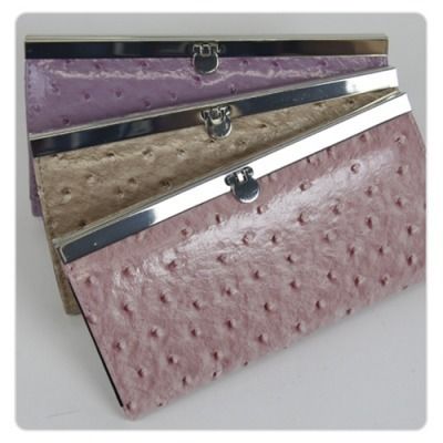 Kristine Accessories OSTRICH WALLET 3 color choices  