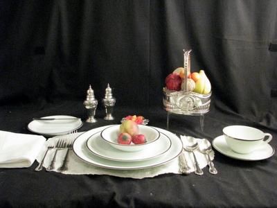 86) pcs Noritake Silverdale China~Platinum Trim~Coupe Shape~BE READY 