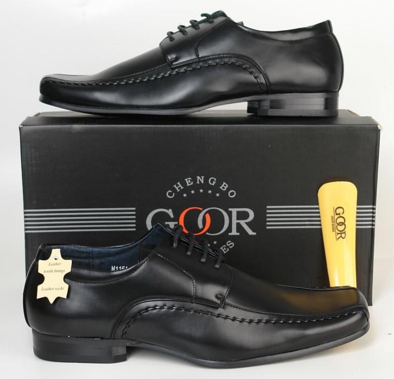 Mens Black Designer Lace Up Shoes Size 6 7 8 9 10 11 12  