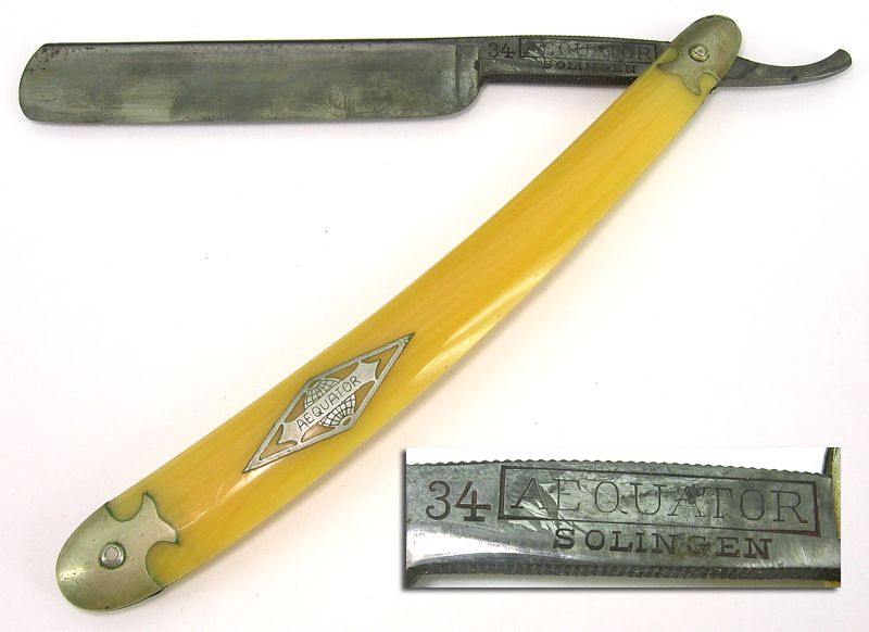   AEQUATOR Solingen 34 straight razor Kayser Ellison Sheffield steel