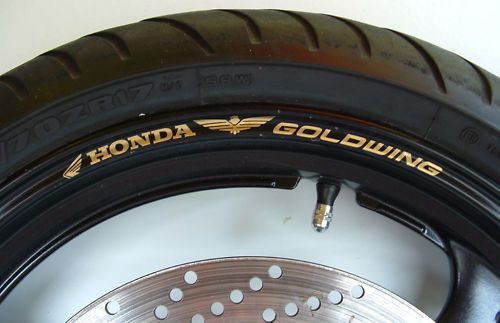 GOLDWING WHEEL RIM STICKERS   gl1000 gl1100 gl1500 se  