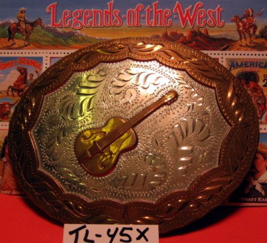   Hand Engraved Western Flair Colorado Springs BELT BUCKLE ~WOW~  