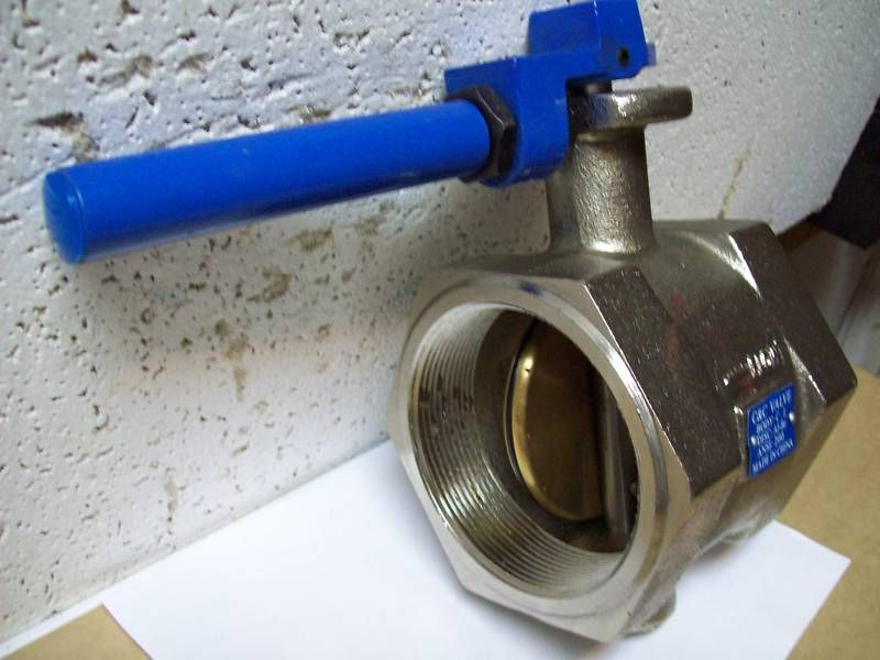 BUTTERFLY VALVE THREADED NPT 200 SERIES 4 NEW 