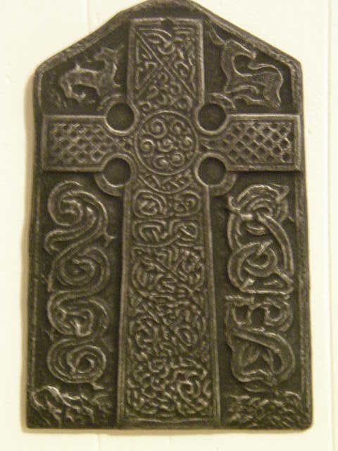 Concrete Celtic Cross antique finish wall hanging  