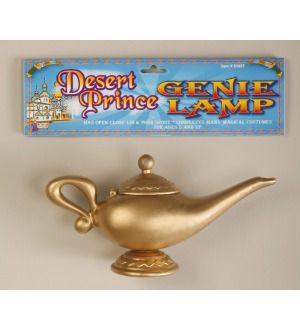 Gold Aladdin Genie Costume Lamp *New*  