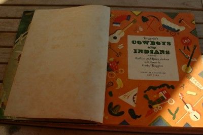 1948 First Ed Giant Golden Book Cowboys and Indians  