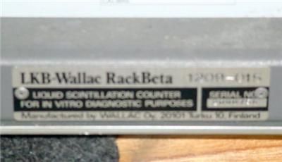 LKB WALLAC PHARMACIA LIQUID SCINTILLATION COUNTER  