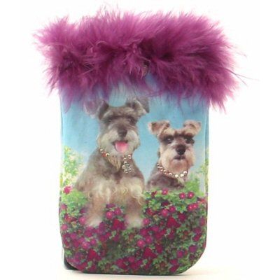 Schnauzer Dog Cell Phone Holder Carrier for Purse Tote  