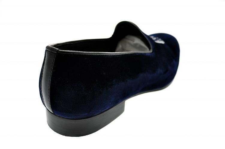 Blue Velvet Slippers Saxone Limited Edition 10 (44)  