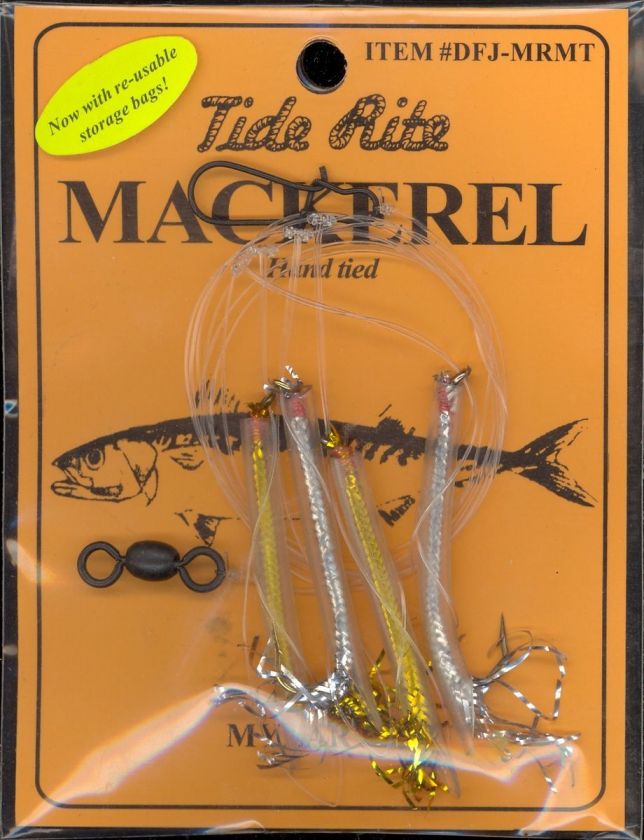 12) RIGS   MACKEREL   4 DROP MYLAR RIG #DFJ MRMT 050209002251  