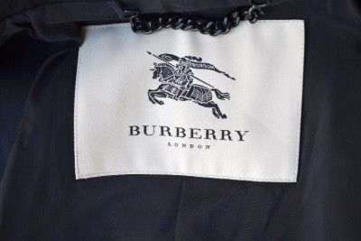 NWT BURBERRY $1,395 PRORSUM KNIGHT LINED BLACK TRENCH COAT JACKET~12 