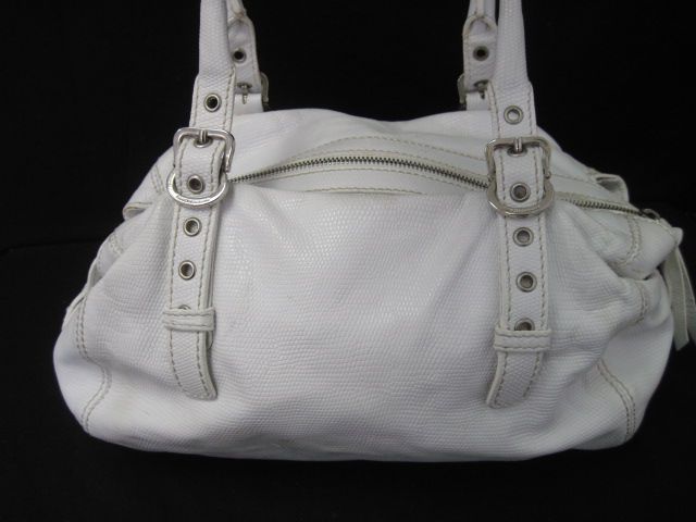 FRANCESCO BIASIA White Leather Small Shoulder Bag  