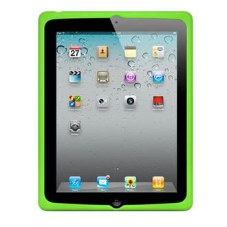 GREEN SOFT RUBBER GEL SKIN CASE COVER FOR APPLE iPAD 2  