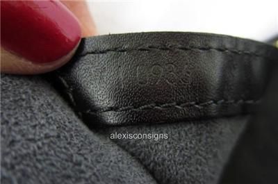 Authentic Louis Vuitton Gobelins Black Epi Leather Backpack Handbag 