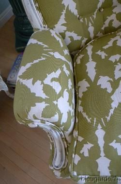 Vintage 50s Club Chair ~ French Country CHIC ~ Linen  