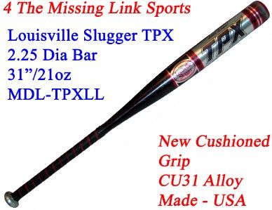 USED Louisville Slugger TPX LL Official Baseball Bat 31/22 CU31 Alloy 