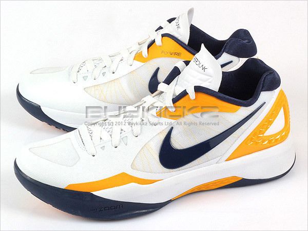 Nike Zoom Hyperdunk 2011 Low White/Midnight Navy Del Sol Basketball 