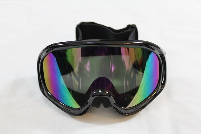 Ski Snowmobile Motorcycle Off Road Goggle Eyewear Black Frame Color 