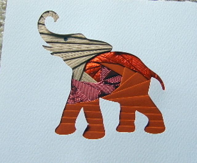 IRIS FOLDING CUT OUTS ELEPHANT  