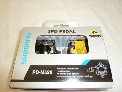 Shimano PD M520 SPD Pedals BMX MTB Clipless Pedals NEW  