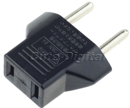 US TO EU Plug Small Power Adapter for AC Charger  