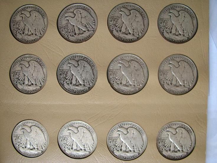 Partial Lot 41 Different Walking Half Dollars Lot#1121  