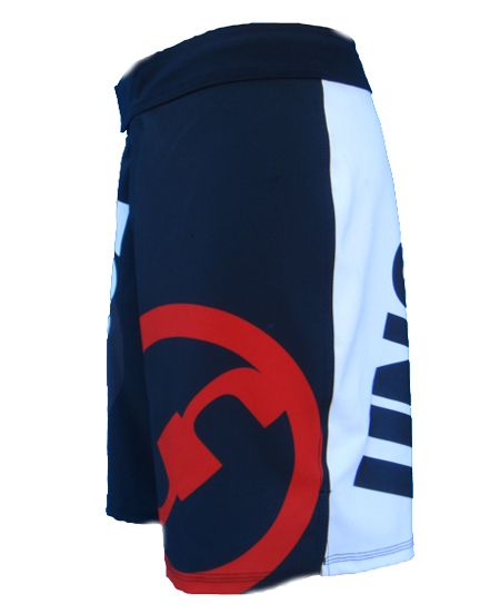   MC11UNBK, UN92_Black/White, 4 Way Stretch MMA, WOD, Crossfit Shorts