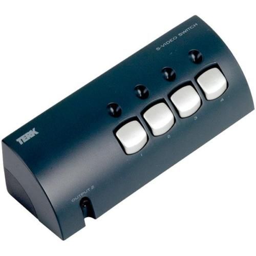 TERK 4 PORT AUDIO VIDEO SVIDEO SWITCHER NEW $0 US SHIP  