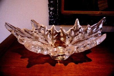 Lalique Champs Elysees Oval Bowl Frosted Clear  