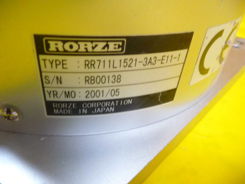 Rorze Dual Arm Robot RR711L1521 3A3 E11 1 untested  