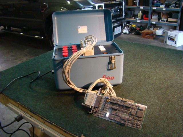   Total Station Theodolite 8 Port Comms Box w/ Cables Digi Board  