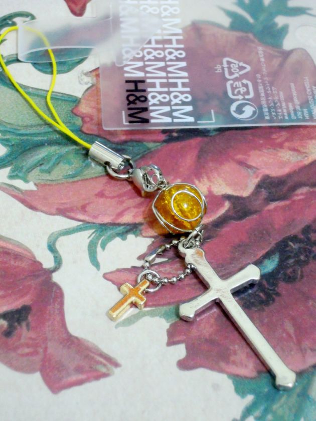 Cross Keychain Phone Key Chain Charm Mascot Strap  