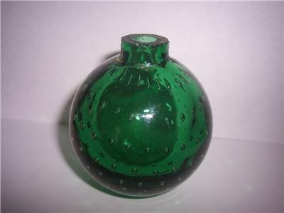   emerald green Glass Target Ball OR FIRE EXTINGUISHER ROUND BOTTLE