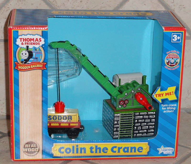 THOMAS & FRIENDS WOODEN RAILWAY COLIN THE CRANE  