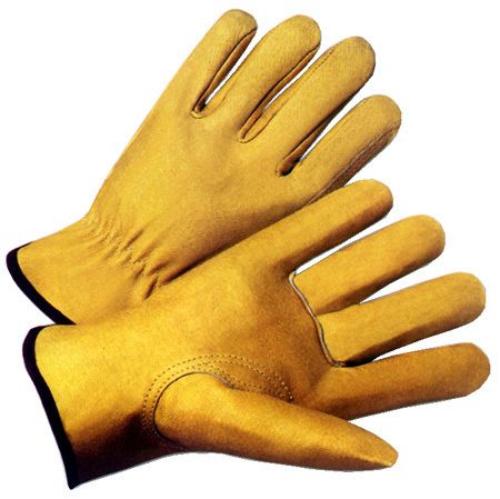 Unlined Pigskin Driver Work Gloves (ONE DOZEN) (SIZE SMALL)  