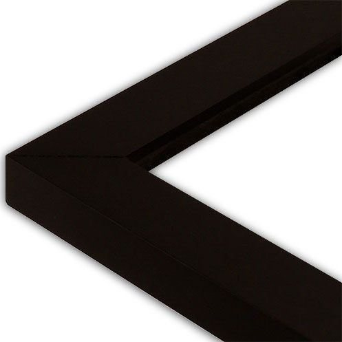 Satin Black Picture Frame Solid Wood  