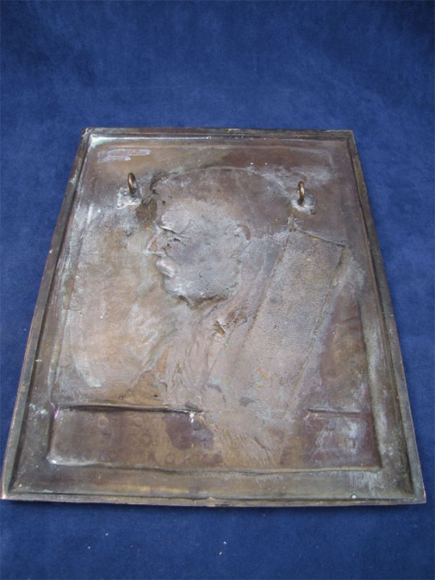 Vintage Bronze Fraser Wall Plaque Theodore Roosevelt  