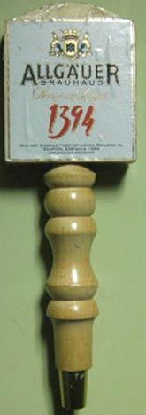 ALLGAUER BRAUHAUS 1394 Beer Tap Handle, Marker, GERMANY  