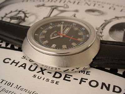 Excellent Vintage Steel LORD ELGIN Divers Automatic 25J Day/Date 2 