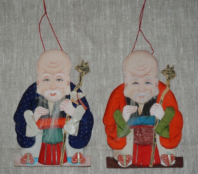 Unusual Wise Old Man Handmade Vintage Figures   China  