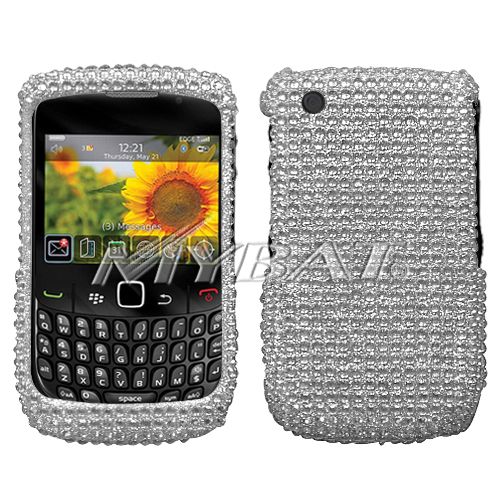 BLING Cover Case 4 Blackberry CURVE 3G 9300 9330 SILVER  