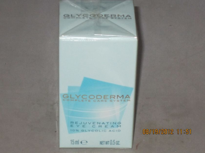 GLYCODERMA **REJUVENATING EYE CREAM 10% GLYCOLIC ACID**  